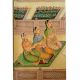 Mughal Canvas Painting Of Jahangir In His Court Surrounded By Court Ladies