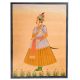 Canvas Painting Of Emperor Jahangir Standing With Sword
