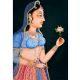 Canvas Mughal Portrait Painting of a Princess