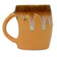 Handcrafted Dual Color Glazed Ceramic Coffee Or Tea Mug