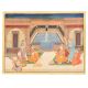 Handmade Mughal Canvas painting Of Royal Beloveds