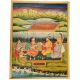 Handmade Canvas Painting of Durbar Scene Of Mughal Empire