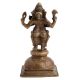 Handcrafted Antique Brass Lord Ganpati Playing Musical Instrument