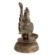 Handmade Antique Carved Brass Peacock Oil Lamp