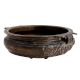 Handmade Black Brass Urli For Floating Flowers And Decoration