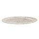 Hand Crafted Silver Plated Brass Plate With Beaded Edge