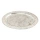 Hand Crafted Silver Plated Brass Plate With Beaded Edge
