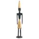 Handmade Black And Golden Brass Male Egyptian Figurine