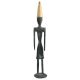 Handmade Black And Golden Brass Male Egyptian Figurine