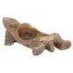Handmade Brown Flower Basket Planter Decorative Showpiece