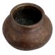 Handmade Black Brass South Indian Water pot Or Matka