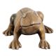 Handmade Brown Brass Sitting Frog Statue