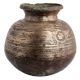 Handmade Black Brass Jal Lota Or Pot Carved With God Images