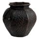 Handmade Black Brass Grapes Bunches Embossed Vase