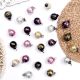 Set Of 25 Multi-Colour Tiny Cut Round Christmas Hanging