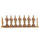 Handmade Tan Brass Goddess Laxmi With Hanumanji Statue