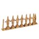 Handmade Tan Brass Goddess Laxmi With Hanumanji Statue