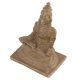 Handmade Dull Golden Brass Annapurna Devi With Fine Carving Work