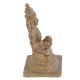 Handmade Dull Golden Brass Annapurna Devi With Fine Carving Work