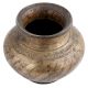 Handmade Brown Brass Water Storage Matka Or Pot