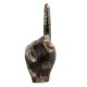Handmade Black Brass Ponting Finger Abstract Art Table Sculpture