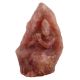 Hand Carved Rose Quartz Stone Krishna God Statue