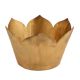 Handmade Brown Brass Round Lotus Shape Flower Pot