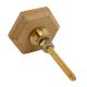 Brown Hexagon stone Cabinet knobs