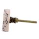 Baby Pink Terrazzo Marble Round Cabinet Knobs