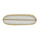 White Capsule Stone Brass Dresser Knobs