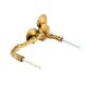 Handmade Golden Brass Flower And Branch Door Handle