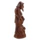 Handmade Red Wooden Madari Bandar Decorative Showpiece