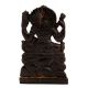 Handmade Black Wood Sitting Lord Shiva Statue