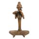 Handmade Yellow Brass Dhokra Art Statue Of Musician Playing Mahuri