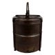 Brass Two Tier Lunch Box With Old Age Patina