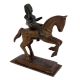 Brass Rani Laxmibai On Horse Statue