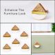 White Resin Drop Wooden Dresser Knobs