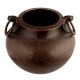 Handmade Brown Brass Plant Pot With Ring Handles