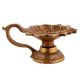 Handmade Antique Gold Brass Oil Lamp Diya With Handle