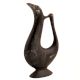 Handmade Black Brass Bidri Art Flower Vase Showpiece