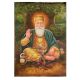 Handmade Multicolored Indian painting Of Sikh Guru Gurunanak Devji