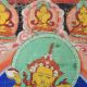Handmade Multicolored Samantabhadra Buddha With His Consort Tibetan Thanka Painting