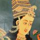 Handmade Multi-coloured Canvas Painting Of  Mughal Princess Mumtaz Mahal