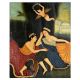 Handmade Multicolored Couple Painting For Home Decoration