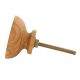 Brown Stone Embedded In Wooden Cabinet Knobs