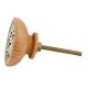 Green White Stone Embedded In Wooden Cabinet Knobs