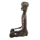 Tribal Man Drummer Statue In Brass