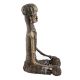 Tribal Man Drummer Statue In Brass
