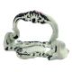 Cream Crown Distressed Iron Pull Cabinet Handles