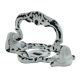 White Crown Distressed Iron Pull Cabinet Handles